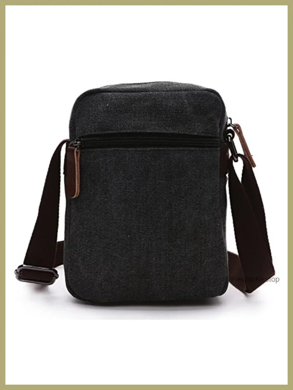 Mini Crossbody Bag Canvas Unisex Travel Purse Adjustable Strap